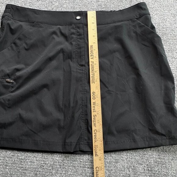 32 Degrees Cool Skort Womens Black X-Large Inner Shorts Tennis Golf Athleisure - Picture 12 of 15